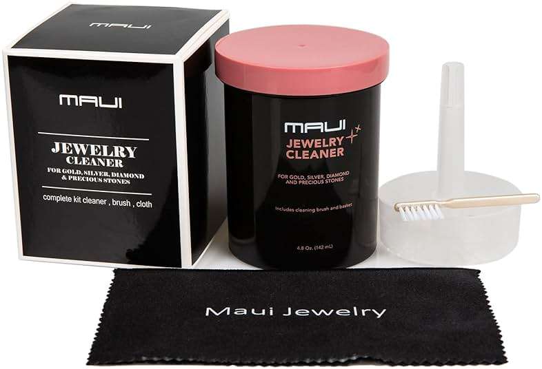 Maui Liquid Jewelry Cleaner Solution Complete kit with Cloth .. NOT Guaranteed to Work on All Jewelry. Only Works on 95% of specified Jewelry Below. Must Read Description - Image 5
