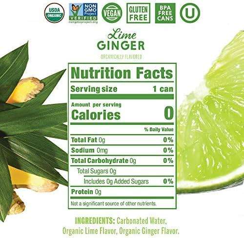Nixie Organic Lime Ginger Sparkling Water 8 Pack, 12 FZ - Image 7