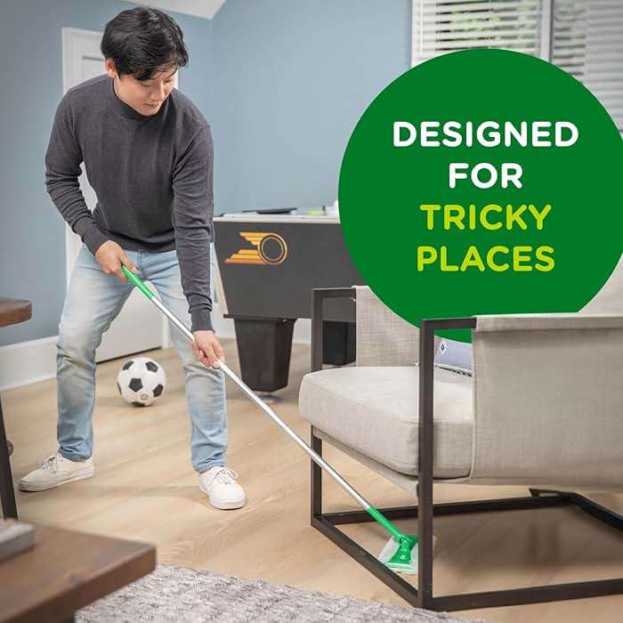 Swiffer Sweeper 2-in-1 Mops for Floor Cleaning, Dry and Wet Multi Surface Floor Cleaner, Sweeping and Mopping Starter Kit, Includes 1 Mop + 19 Refills, 20 Piece Set - Image 8