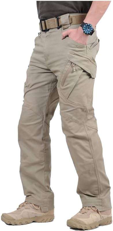 CARWORNIC Gear Men's Hiking Tactical Pants Lightweight Cotton Outdoor Military Combat Cargo Trousers - Image 1