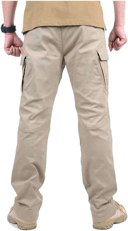 CARWORNIC Gear Men's Hiking Tactical Pants Lightweight Cotton Outdoor Military Combat Cargo Trousers - Image 3