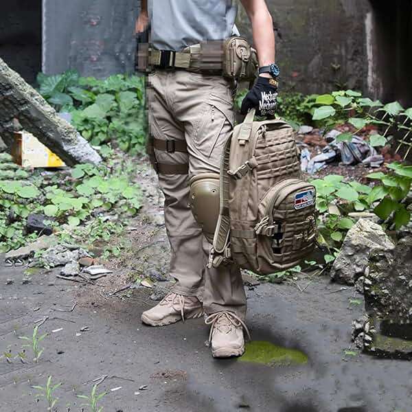 CARWORNIC Gear Men's Hiking Tactical Pants Lightweight Cotton Outdoor Military Combat Cargo Trousers - Image 4