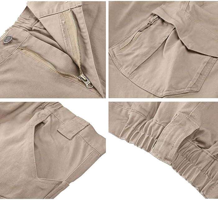 CARWORNIC Gear Men's Hiking Tactical Pants Lightweight Cotton Outdoor Military Combat Cargo Trousers - Image 6