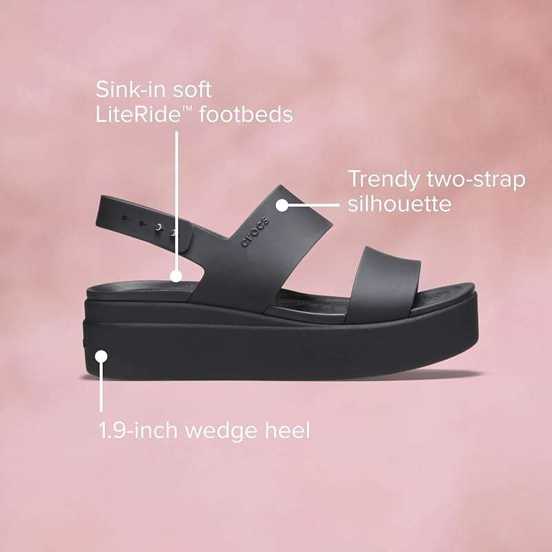 Crocs Women's Brooklyn Low Wedge Sandals - Image 6