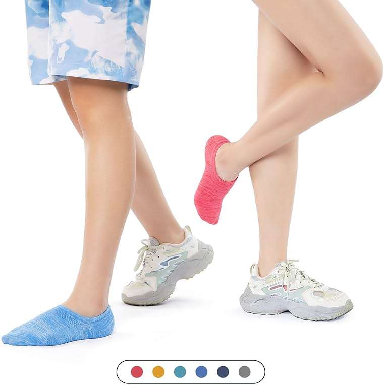 IDEGG No Show Socks Women 10 Pairs Low Cut Anti-Slid Novelty Athletic Casual Invisible Liner Socks - Image 2