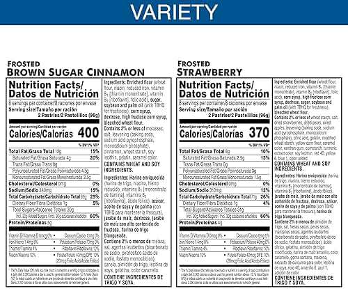 Pop-Tarts Toaster Pastries, Breakfast Foods, Kids Snacks, Value Pack, Frosted Brown Sugar Cinnamon & Frosted Strawberry Variety Pack, 27oz Box (32 Pop-Tarts) - Image 13