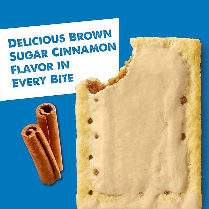 Pop-Tarts Toaster Pastries, Breakfast Foods, Kids Snacks, Value Pack, Frosted Brown Sugar Cinnamon & Frosted Strawberry Variety Pack, 27oz Box (32 Pop-Tarts) - Image 5