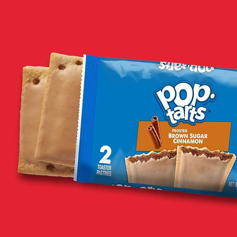 Pop-Tarts Toaster Pastries, Breakfast Foods, Kids Snacks, Value Pack, Frosted Brown Sugar Cinnamon & Frosted Strawberry Variety Pack, 27oz Box (32 Pop-Tarts) - Image 7