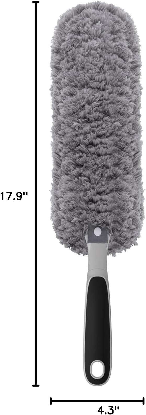 MR.SIGA Lint Free Microfiber Duster, Washable Duster for Household Cleaning Gray - Image 3