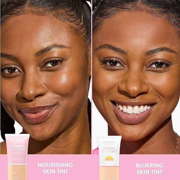 COVERGIRL Clean Fresh Nourishing Skin Tint, 570 Medium/Tan, Liquid Foundation, Dewy Finish, Infused with Coconut & Aloe, Vegan Formula - Image 10