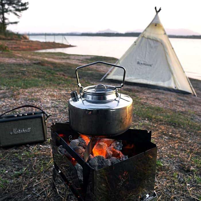 Fire-Maple Antarcti Portable 1 Liter Lightweight Stainless Steel Camping Kettle | Durable and Portable Camp Tea Pot | Ideal for Bushcraft and Outdoor Campfire Use - Image 7