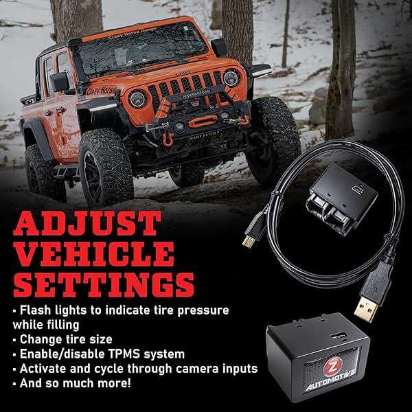 Z Automotive Tazer JL JT Lite Programmer | Fits 2020-2024 Jeep Wrangler JL and 2018-2024 Gladiator JT | Change Tire Size, Gear Ratio, TPMS and More! - Image 5