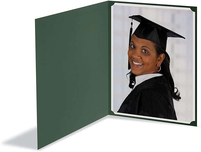 Better Office Products 25 Pack Green Certificate Holders, Diploma Holders, Document Covers with Gold Foil Border, for Letter Size Paper, 25 Count, Hunter Green - Image 6