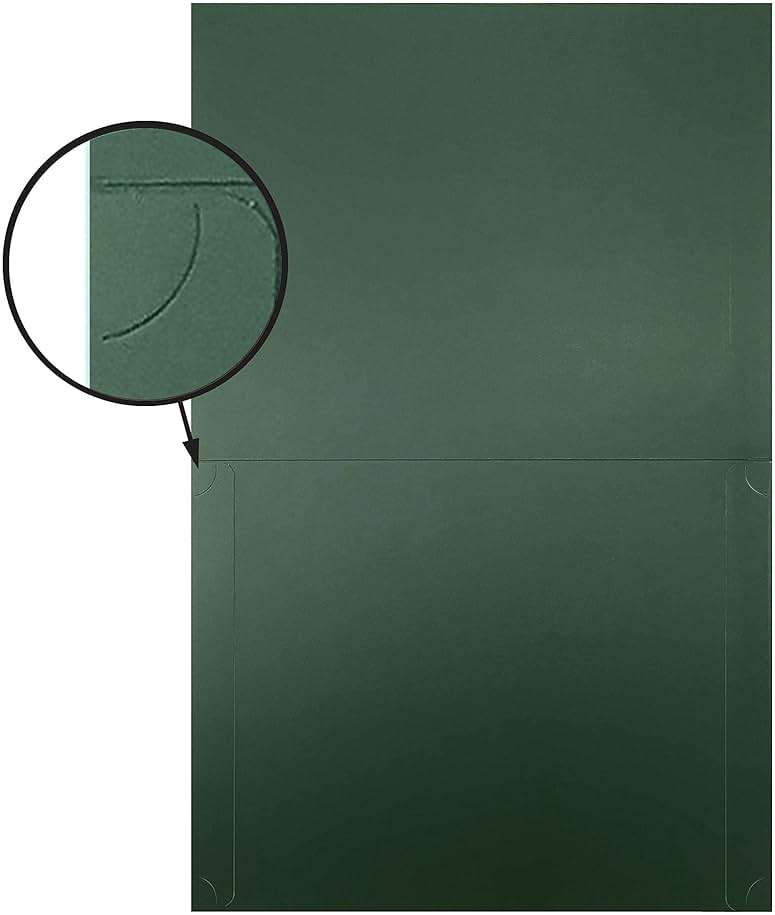 Better Office Products 25 Pack Green Certificate Holders, Diploma Holders, Document Covers with Gold Foil Border, for Letter Size Paper, 25 Count, Hunter Green - Image 7
