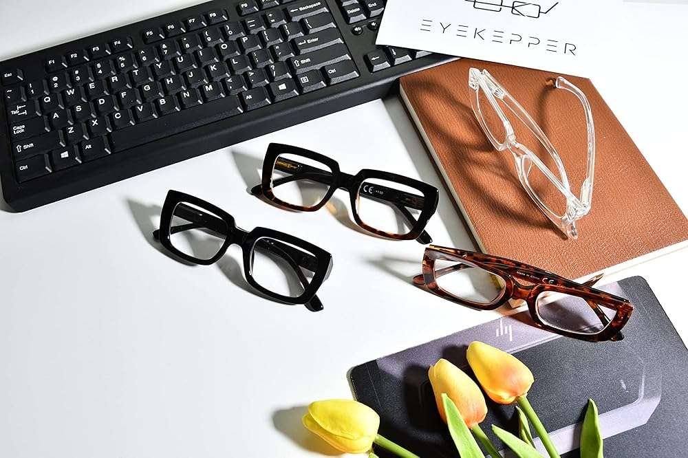 Eyekepper 4 Pack Ladies Reading Glasses - Stylish Oversized Square Readers for Women +2.50 - Image 6