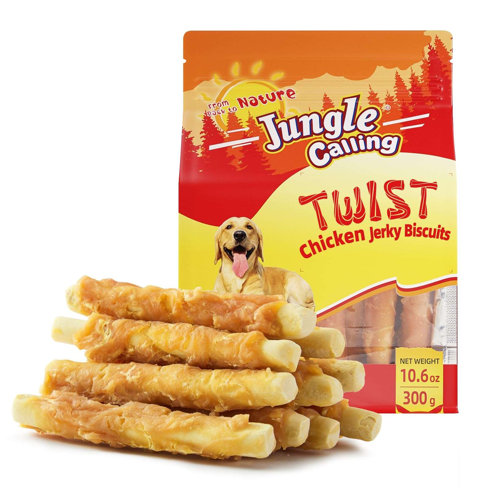 Jungle Calling Chicken Biscuits Dog Treats, Rawhide Free Soft Chewy Treats for Training Rewards,10.6oz - Image 1
