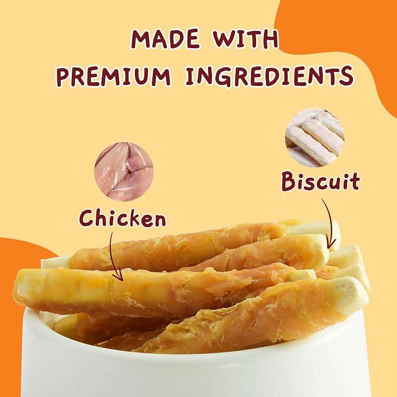 Jungle Calling Chicken Biscuits Dog Treats, Rawhide Free Soft Chewy Treats for Training Rewards,10.6oz - Image 2