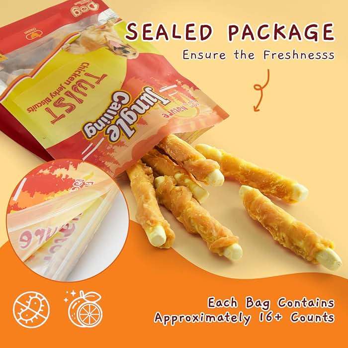Jungle Calling Chicken Biscuits Dog Treats, Rawhide Free Soft Chewy Treats for Training Rewards,10.6oz - Image 9