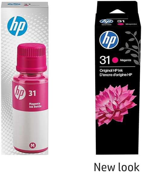 HP 31 | Ink Bottle | Magenta | Up to 8,000 Pages per Bottle | Works Smart Tank Plus 651 Smart Tank Plus 551 | 1VU27AN | Packaging May Vary - Image 2
