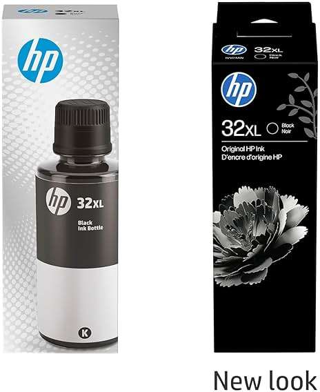 HP 32XL | Ink Bottle | Black | Up to 6000 Pages per Bottle| Works Smart Tank Plus 651 and Smart Tank Plus 551 | 1VV24AN | Packaging May Vary - Image 2