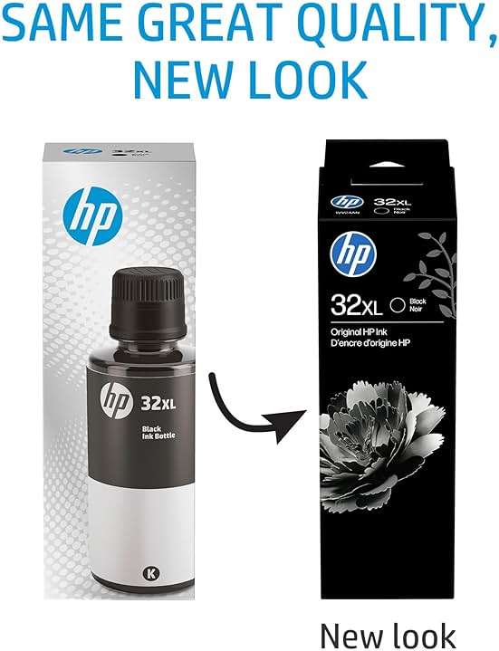 HP 32XL | Ink Bottle | Black | Up to 6000 Pages per Bottle| Works Smart Tank Plus 651 and Smart Tank Plus 551 | 1VV24AN | Packaging May Vary - Image 4