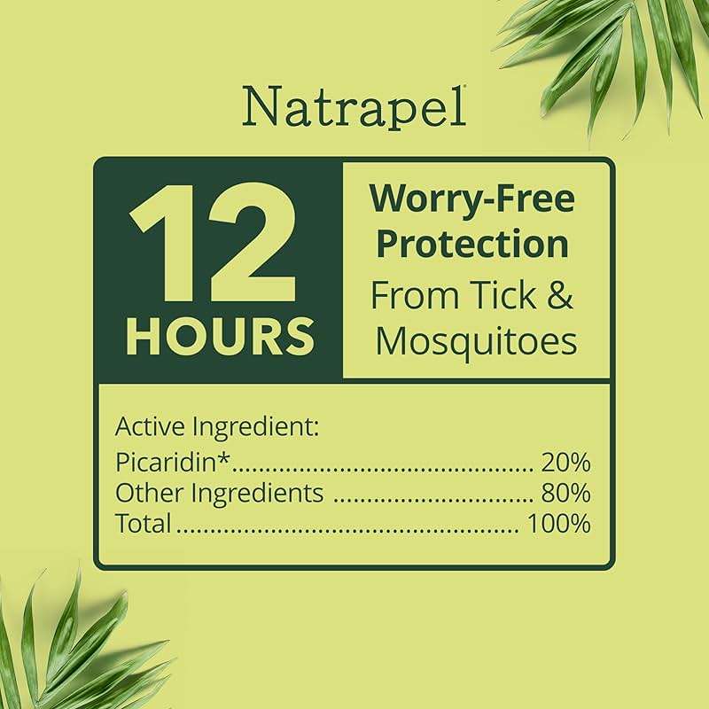 Natrapel Tick & Insect Repellent Eco-Spray - Bug Spray with 20% Picaridin - Family Protection Against Mosquitoes, Ticks & More - Up to 12 Hours of Protection - 6 oz (2 Pack) - Image 2