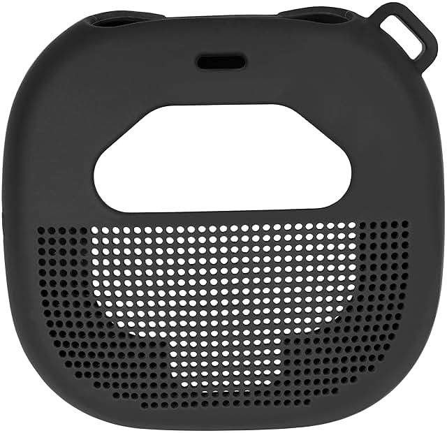 Silicone Cover Sleeve for Bose SoundLink Micro Portable Outdoor Speaker, Customized Design Skin Giving All 6 Directions Protection, Best Matching in Shape and Color(Black) - Image 3
