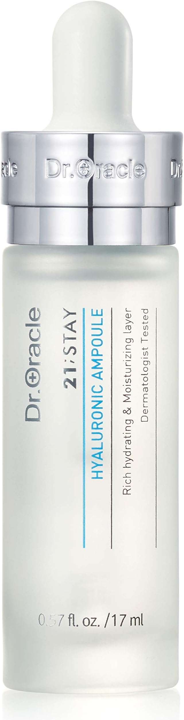DR.ORACLE Ampoule Hyaluronic Acid Serum for Face Korean Skin Care - Moisturizer Essence Anti-Aging Serum, Intense Hydration Moisturizing K Beauty (0.57o.z), Dermatologist Tested, Clinical Care - Image 1