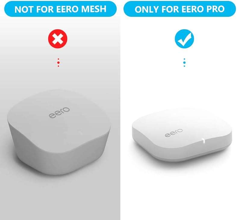 Wall Mount Holder for eero Pro Home WiFi System-Simple and Sturdy Wall Mount Holder Stand Bracket (NOT for eero 6 or eero pro 6), Without Messy Wires (White(3 Pack)) - Image 2