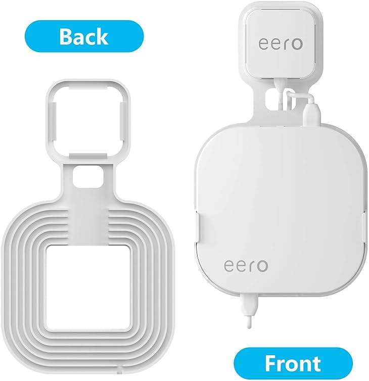 Wall Mount Holder for eero Pro Home WiFi System-Simple and Sturdy Wall Mount Holder Stand Bracket (NOT for eero 6 or eero pro 6), Without Messy Wires (White(3 Pack)) - Image 3