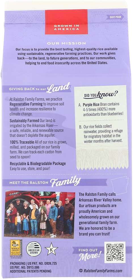 Ralston Family Farms Purple Rice 1 Pack - Image 3
