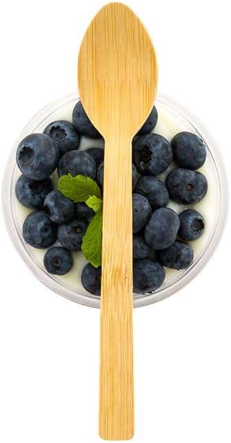 Restaurantware 6.8 Inch Disposable Bamboo Spoons 500 Sustainable Bamboo Spoons - Smooth Heavy-Duty Durable No Splinter Premium Spoons For Parties Picnics Or Restaurants - Image 1