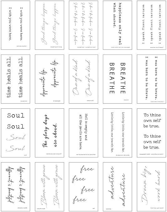Everjoy Realistic Temporary Tattoos - 20 Individual Line Pcs, Waterproof Inspirational Words for Adult, Women (Words) - Image 6