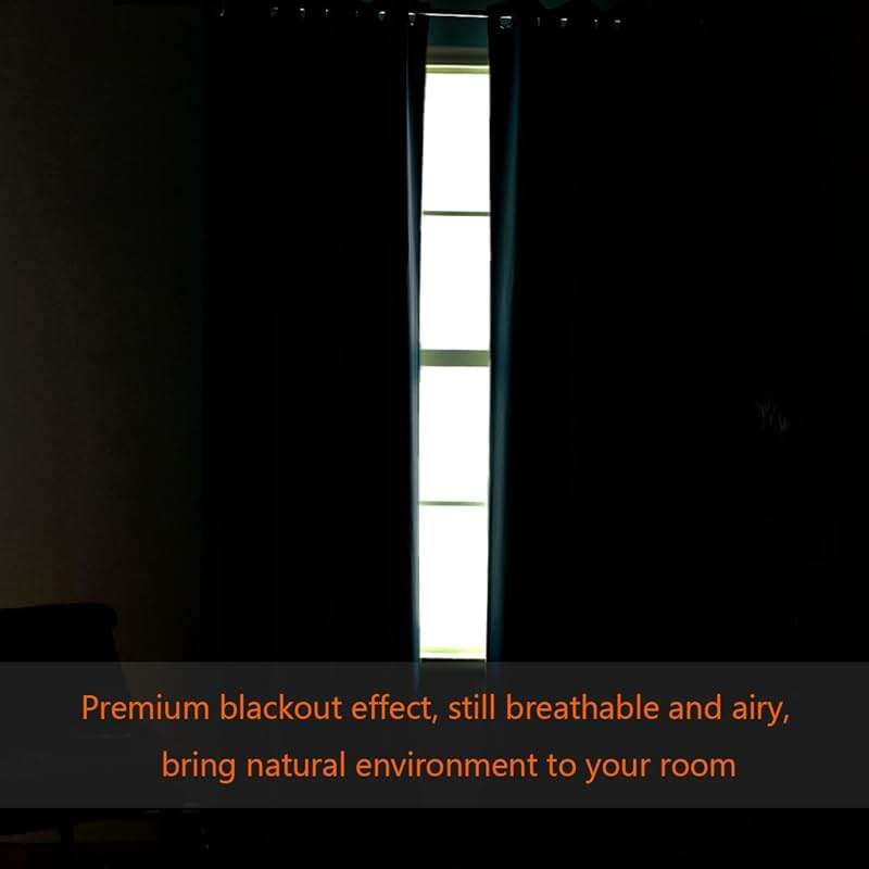 H.VERSAILTEX Blackout Patio Curtains 100 x 96 Inches for Sliding Door Extral Wide Blackout Curtain Panels Thermal Insulated Room Divider - Grommet Top, 8' Tall by 8.5' Wide - Jet Black - Image 6
