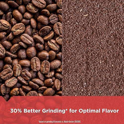BLACK+DECKER One Touch Coffee Grinder, 2/3 Cup Coffee Bean Capacity, Spice Grinder, One Touch Push-Button Control -150 Watts -Stainless Steel Blades - Image 3
