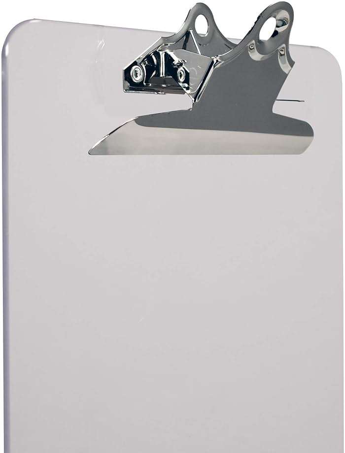 Better Office Products Clear Plastic Clipboards, 12 Pack, Durable, 12.5 x 9 Inch, Standard Metal Clip, Transparent, See-Through Clear, Set of 12 - Image 4