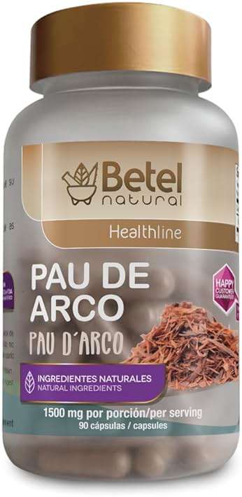 Betel Natural PAU de Arco Capsules Healthy Immune Support - 1500 mg Per Serving - Image 2