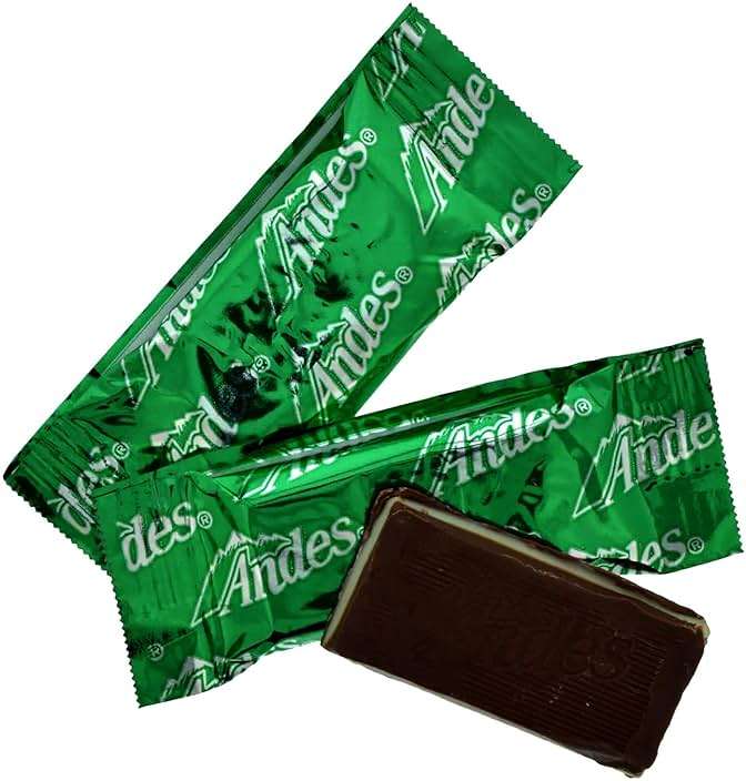 Andes (1) Bag Creme De Menthe Thins - Individually Wrapped Mint & Dark Chocolate Candy Pieces - Peanut Free & Gluten Free - Net Wt. 2.75 oz - Image 2
