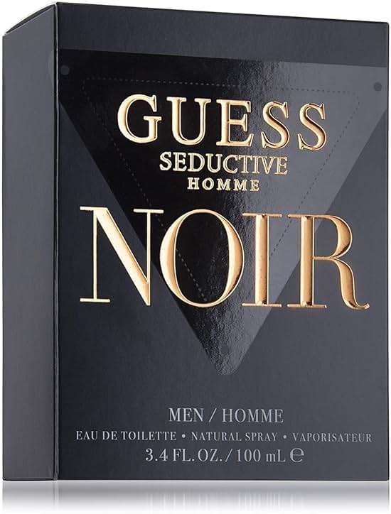 Guess Seductive Homme Noir 3.4 oz EDT Spray RETAIL - Image 1