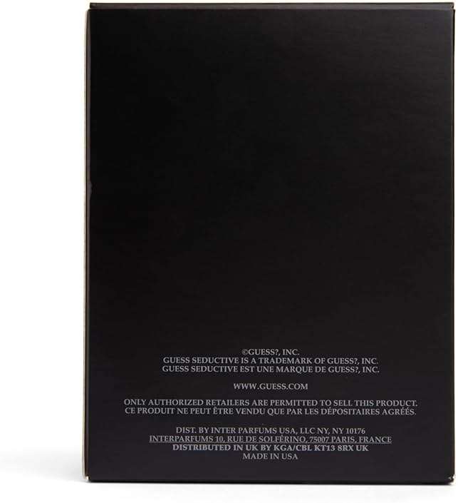 Guess Seductive Homme Noir 3.4 oz EDT Spray RETAIL - Image 4