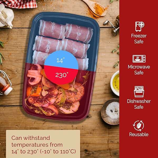 Reli. Meal Prep Containers (50 Pack, 32 oz.) | 1 Compartment Food Containers with Lids | Microwavable Freezer Dishwasher Safe - Bento Box - Image 3