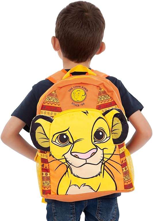 Disney Lion King Backpack | Simba Backpack | One Size Yellow - Image 4
