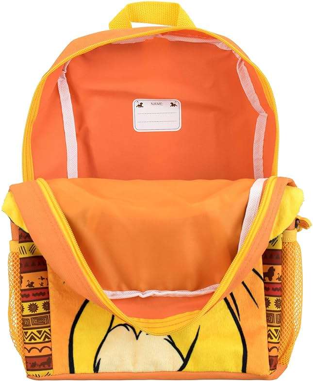 Disney Lion King Backpack | Simba Backpack | One Size Yellow - Image 6