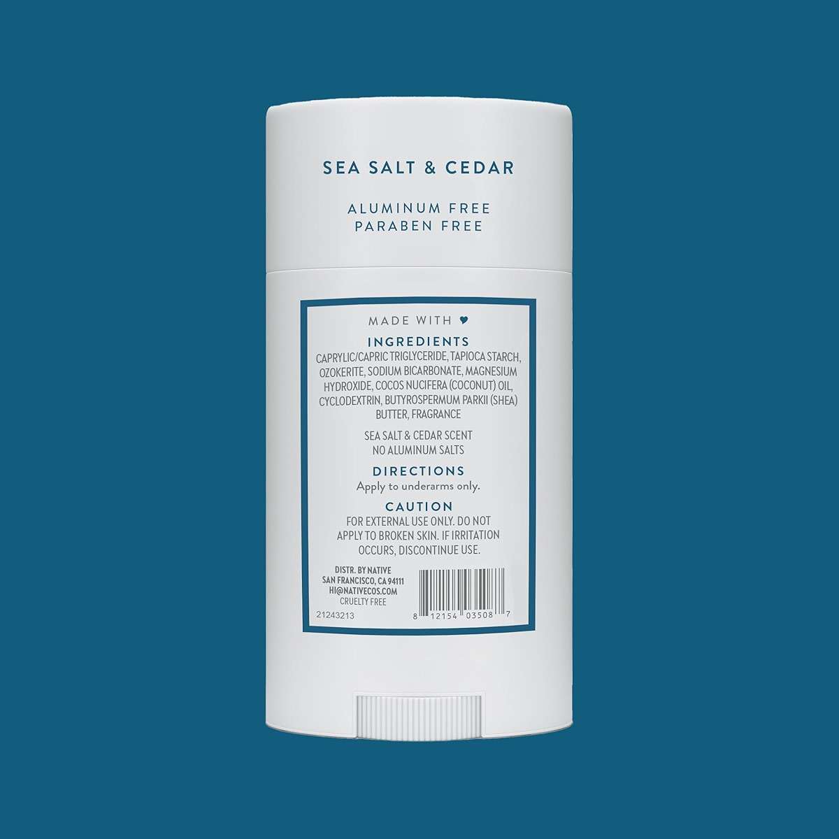 Native Deodorant Contains Naturally Derived Ingredients, 72 Hour Odor Control, Deodorant for Women and Men, Aluminum Free, Sea Salt & Cedar 2.65oz - Image 8