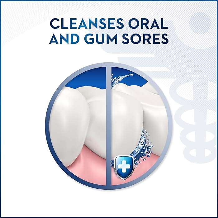 Oral-B Mouth Sore Mouthwash Special Care Oral Rinse, Hydrogen Peroxide Mouthwash, 16 fl oz, Mouthwash Alcohol Free - Image 6