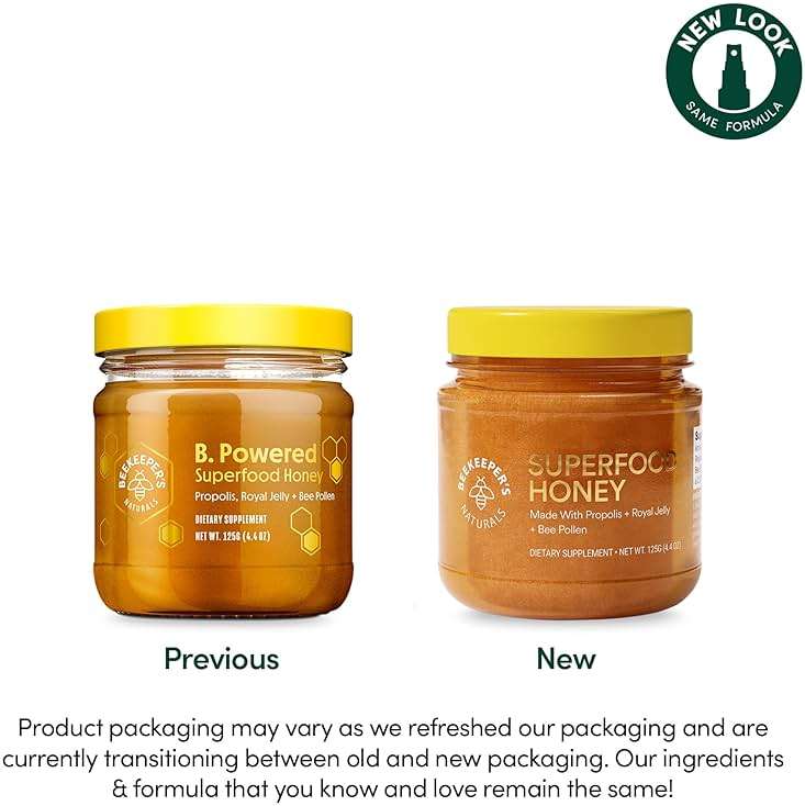 Superfood Honey by Beekeeper's Naturals - Bee Pollen, Royal Jelly, Propolis, Honey - Natural Energy, Immune Support, Mental Clarity, Athletic Performance (4.4 oz) - Image 3