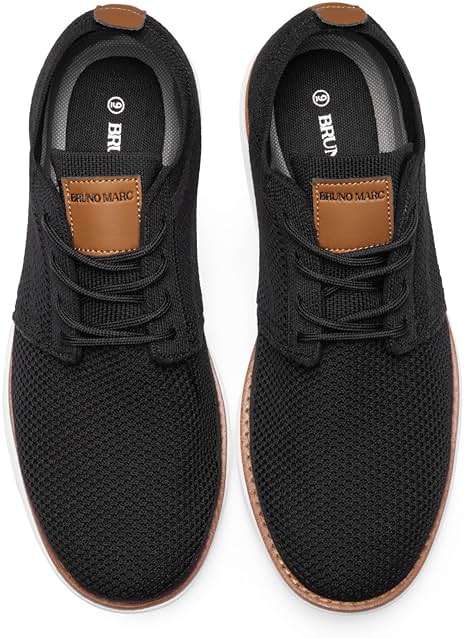Bruno Marc Men's KnitFlex Breeze Mesh Sneakers Oxfords Lace-Up Lightweight Casual Walking Shoes - Image 5