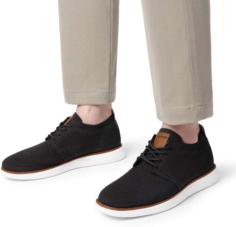 Bruno Marc Men's KnitFlex Breeze Mesh Sneakers Oxfords Lace-Up Lightweight Casual Walking Shoes - Image 8