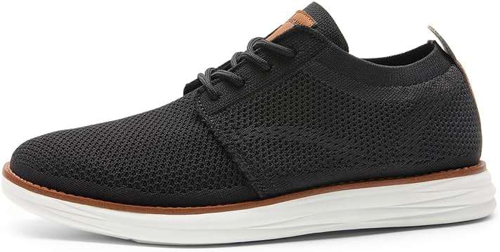 Bruno Marc Men's KnitFlex Breeze Mesh Sneakers Oxfords Lace-Up Lightweight Casual Walking Shoes - Image 3