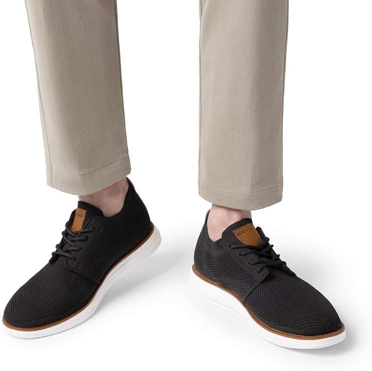 Bruno Marc Men's KnitFlex Breeze Mesh Sneakers Oxfords Lace-Up Lightweight Casual Walking Shoes - Image 6